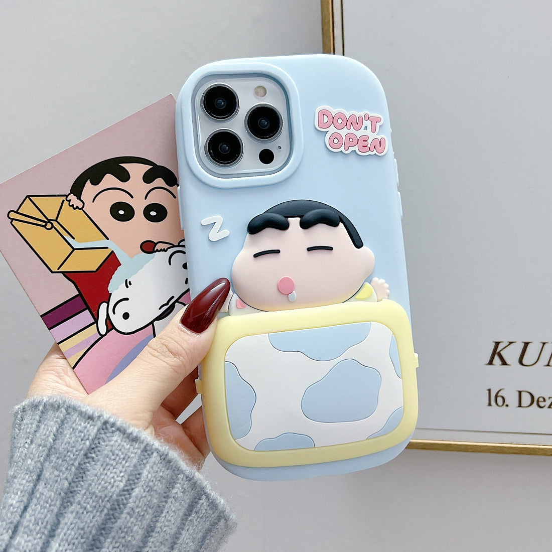 Don't Open Shinchan Silicon Phone Case For iPhone