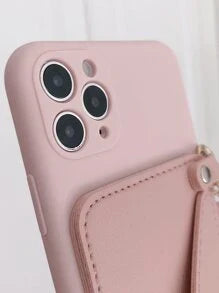 Faux Leather Phone Case With Card Holder