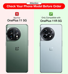 Ice Crystal Series Hybrid Transparent PC Military Grade TPU Back Cover for OnePlus 11R 5G, 6.74 inch, Crystal Clear