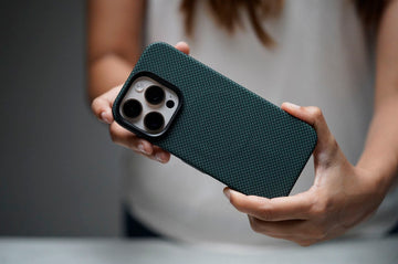 Magsafe Polar Blue Real Aramid Carbon Fiber Case