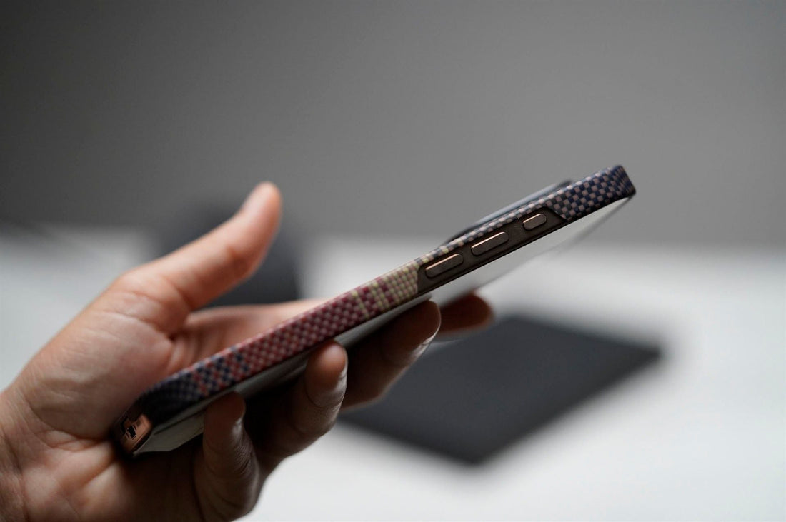 Magsafe Tangerine Orange Real Aramid Carbon Fiber Case