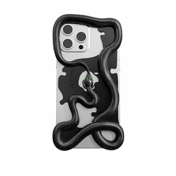 MILLION CASES Back Cover Case for iPhone 15 Pro Max Shockproof Protective Mystic Serpent 3D Hollow Case for Men & Boys