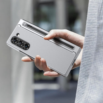 Samsung Galaxy Z Fold 6 Case with Built-in S Pen Holder (No S Pen) Hidden Kickstand