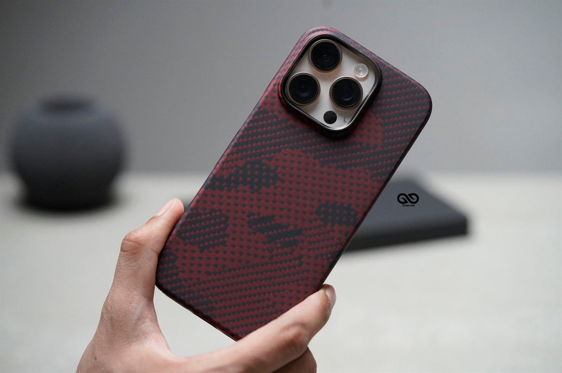 Magsafe Red Sea Real Aramid Carbon Fiber Case