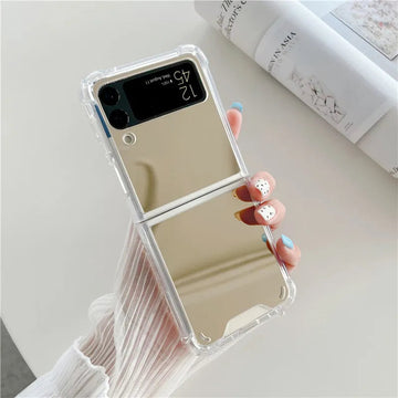Make Up Mirror Case Samsung Galaxy Z Flip Hard Cover