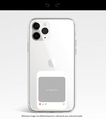 Polaroid Style Transparent Custom Printed Mobile Case