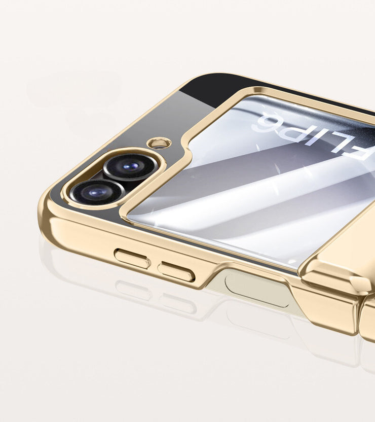 Premium Gold Electroplated Glass Cover (with Screen Glass)