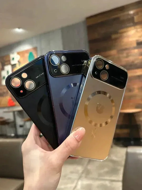 17 pro converter Luxury AG Nano Matte Magnetic Finger Case For iPhone