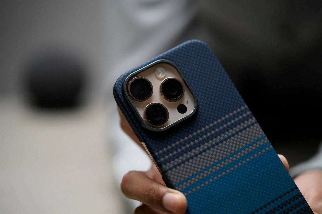 Magsafe Dune Blue Real Aramid Carbon Fiber Case