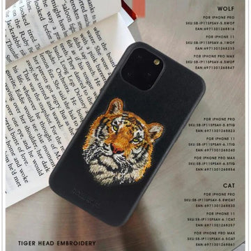 Santa Barbara Tiger Genuine Leather Case For iPhone