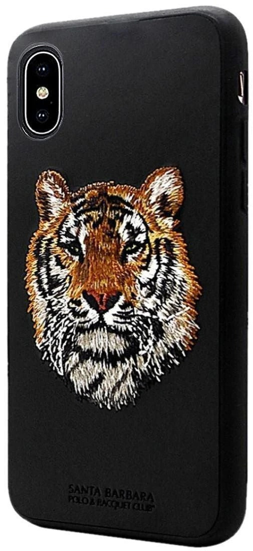 Santa Barbara Tiger Genuine Leather Case For iPhone